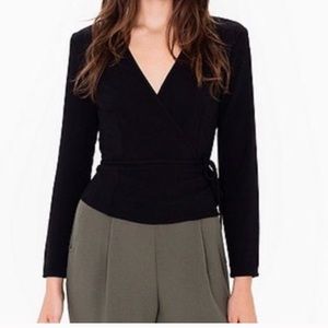 American apparel wrap top